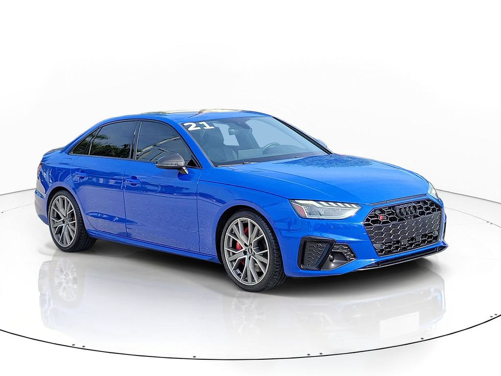 Blue 2021 Audi S4 Sedan All-Wheel Drive 8-Speed Automatic