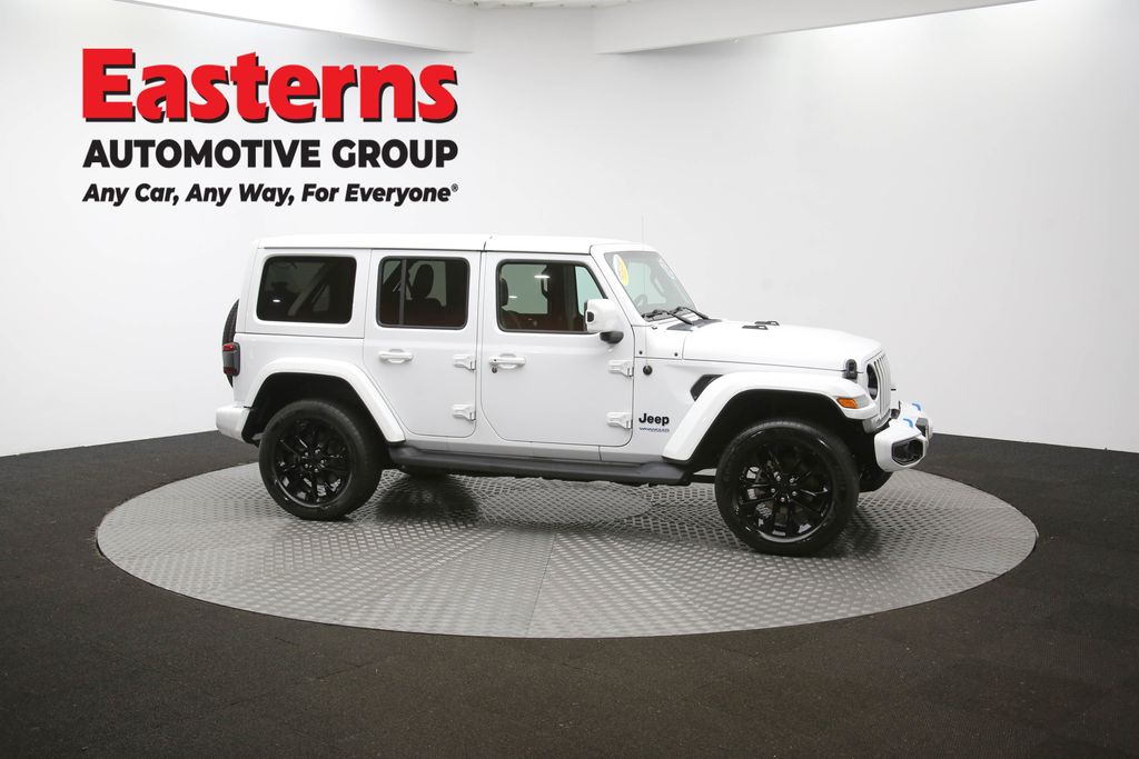 Used 2021 White Jeep Unlimited Sahara High Altitude 4xe image 47