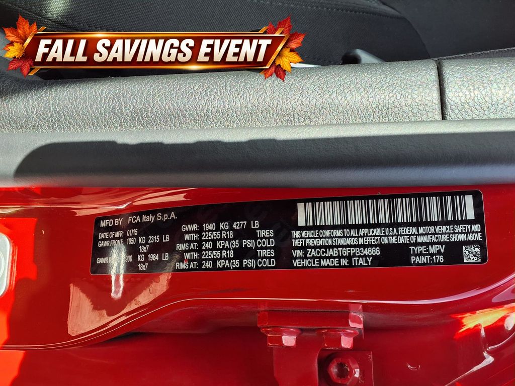 2015 Jeep Renegade Latitude Red at Shottenkirk Kia Fort Bend