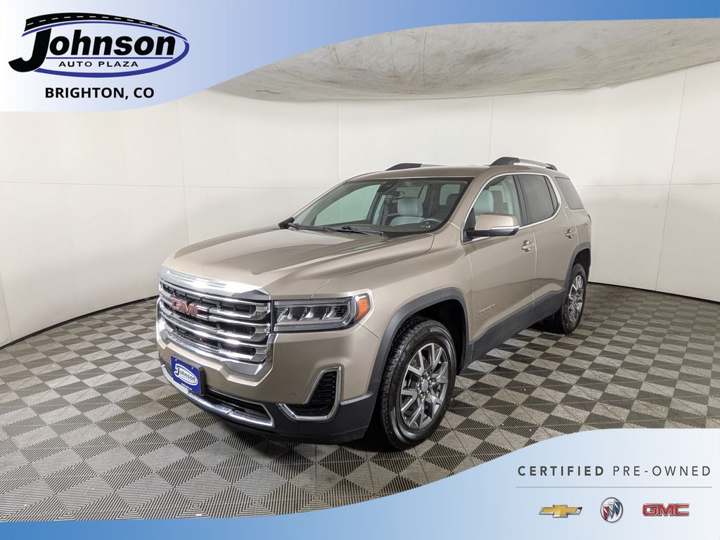 Light Stone Metallic 2023 GMC Acadia SLE AWD SUV / Crossover Four-Wheel Drive 9-Speed Automatic