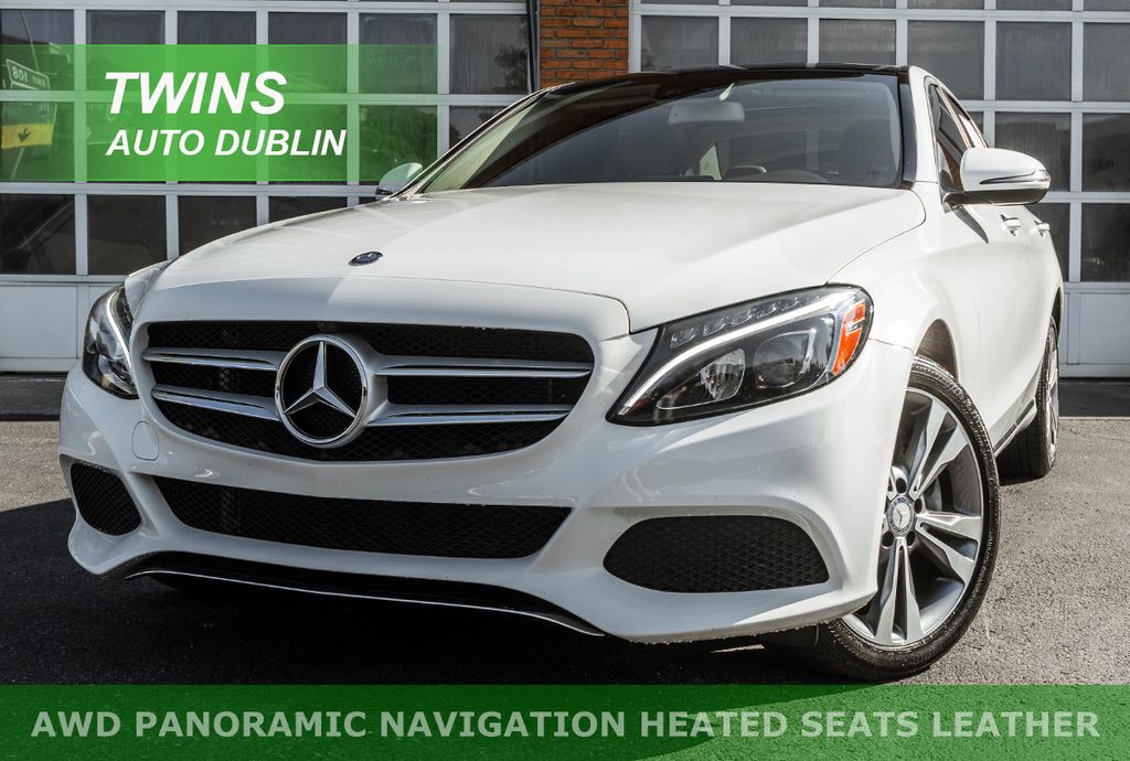 Polar White 2017 Mercedes-Benz C-Class C 300 4MATIC Sedan All-Wheel Drive 7-Speed Automatic