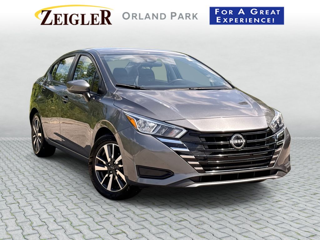 Gray (Gun Metallic) 2024 Nissan Versa Sedan Front-Wheel Drive Continuously Variable Transmission