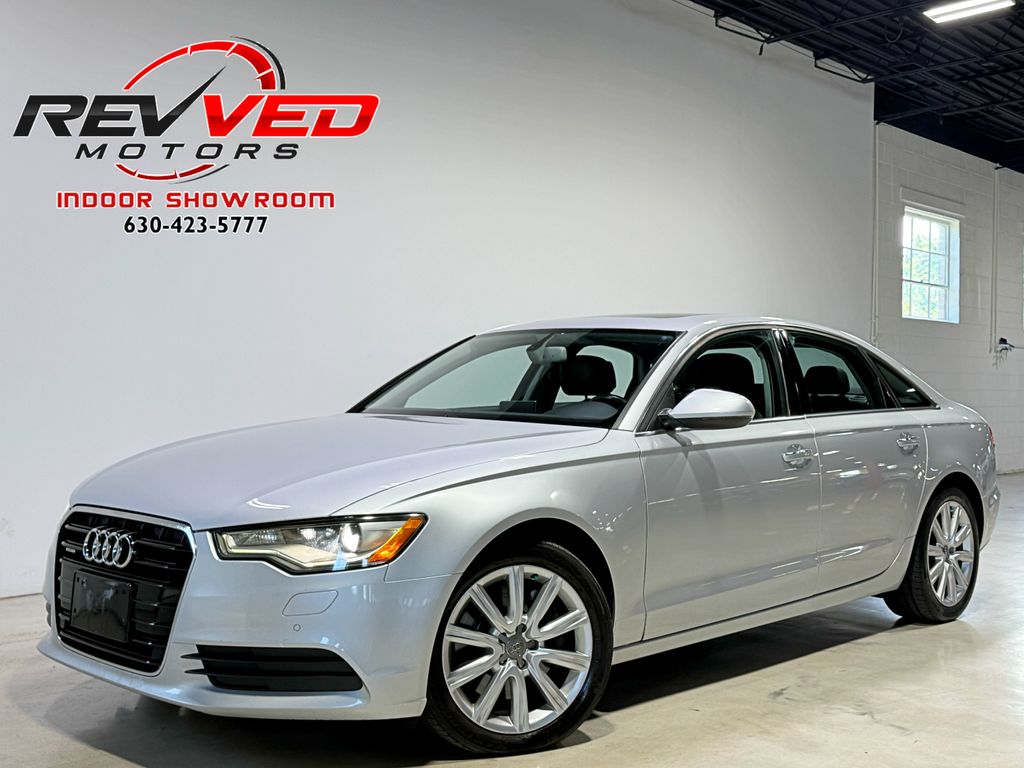 Ice Silver Metallic 2015 Audi A6 2.0T quattro Premium Plus Sedan AWD Sedan All-Wheel Drive 8-Speed Automatic