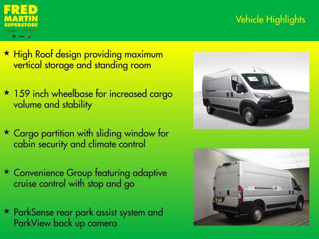 new 2026 Ram ProMaster 2500 car, priced at $49,748