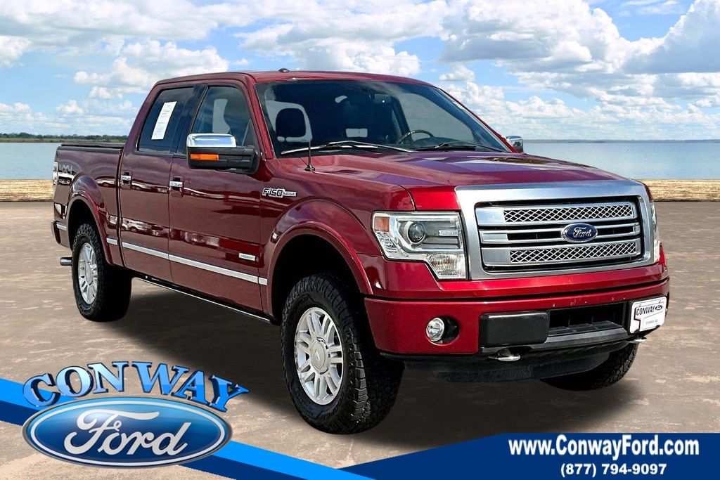 Ruby Red Metallic 2014 Ford F-150 Platinum SuperCrew 4WD Pickup Truck Four-Wheel Drive 6-Speed Automatic