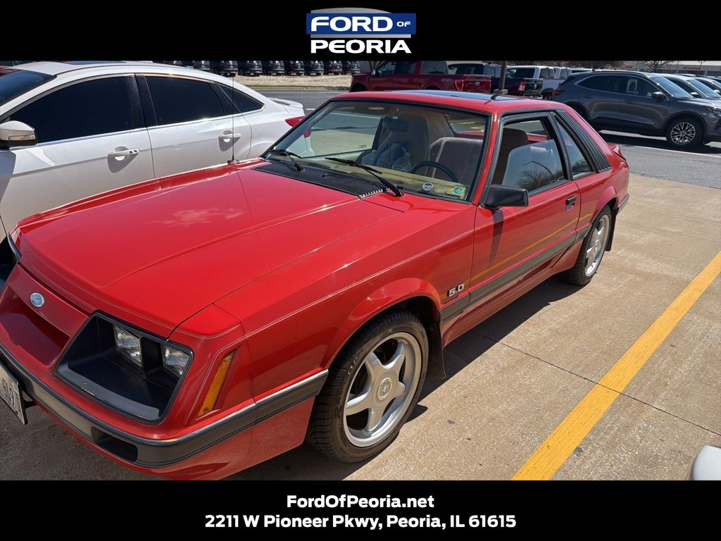Bright Red 1986 Ford Mustang Coupe Manual