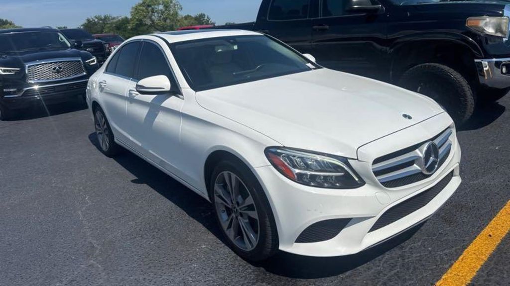 Polar White 2019 Mercedes-Benz C-Class Sedan All-Wheel Drive 9-Speed Automatic