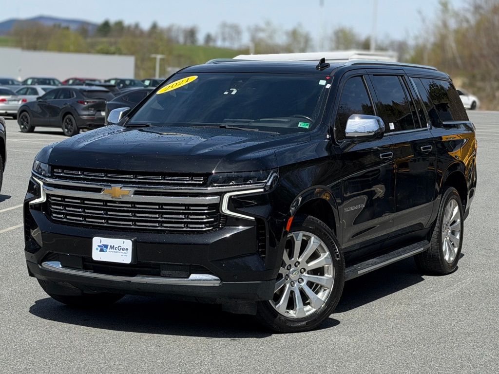 Black 2021 Chevrolet Suburban Premier 4WD SUV / Crossover Four-Wheel Drive