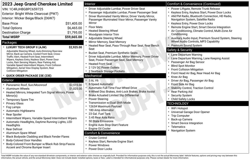 2023 Jeep Grand Cherokee Limited 4x4