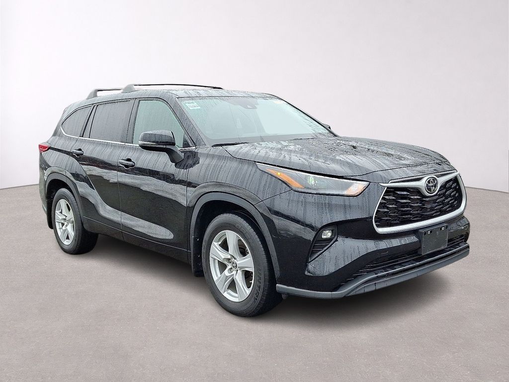 Midnight Black Metallic 2023 Toyota Highlander LE FWD SUV / Crossover Front-Wheel Drive 8-Speed Automatic