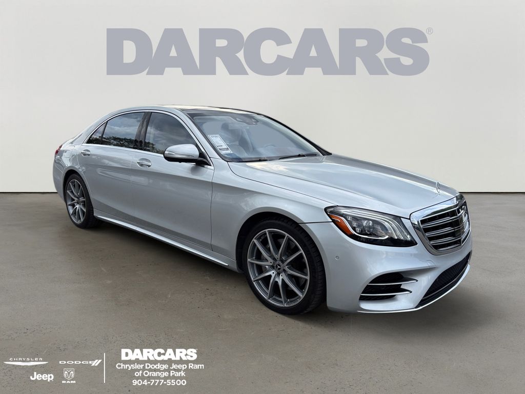 Iridium Silver Metallic 2018 Mercedes-Benz S-Class Sedan Rear-Wheel Drive 9-Speed Automatic