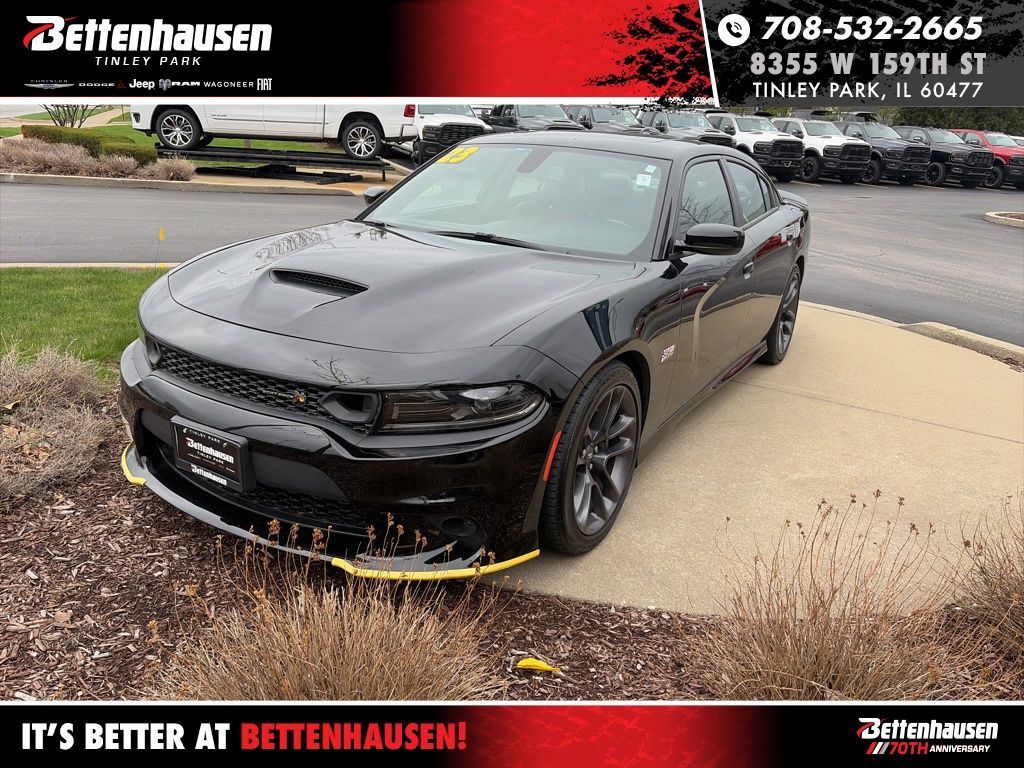 Pitch Black Clearcoat 2023 Dodge Charger Scat Pack RWD Sedan Rear-Wheel Drive 8-Speed Automatic