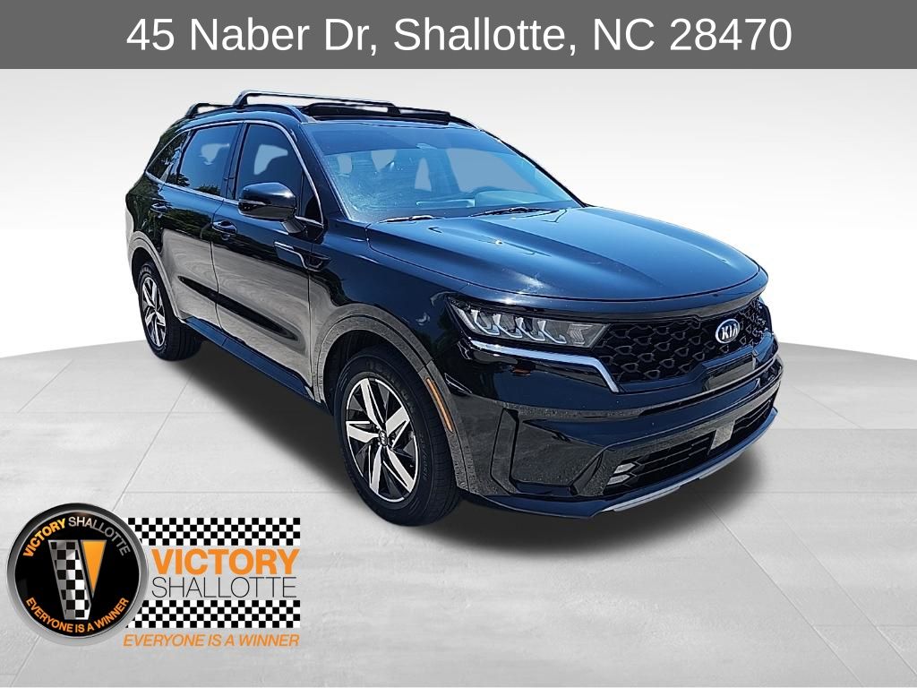 Ebony Black 2021 Kia Sorento SUV / Crossover Front-Wheel Drive 8-Speed Dual Clutch