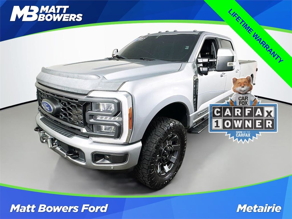 Iconic Silver Metallic 2023 Ford F-350 Super Duty Lariat Crew Cab 4WD Pickup Truck Four-Wheel Drive Automatic