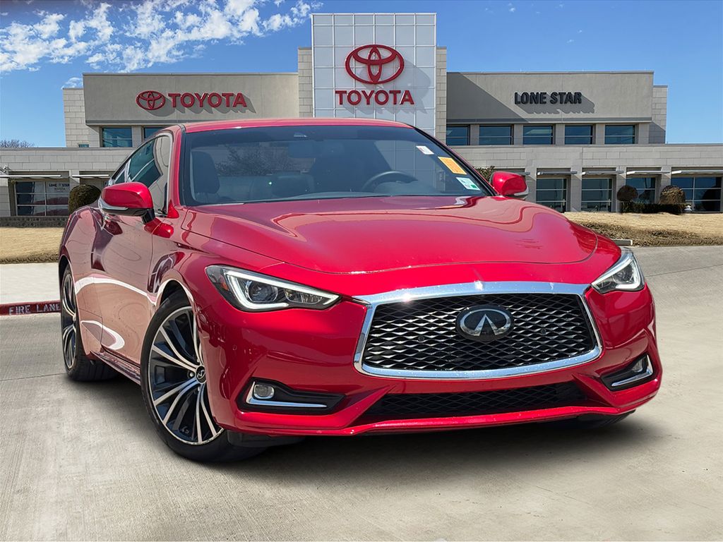 Dynamic Sunstone Red 2022 INFINITI Q60 Coupe Rear-Wheel Drive 7-Speed Automatic