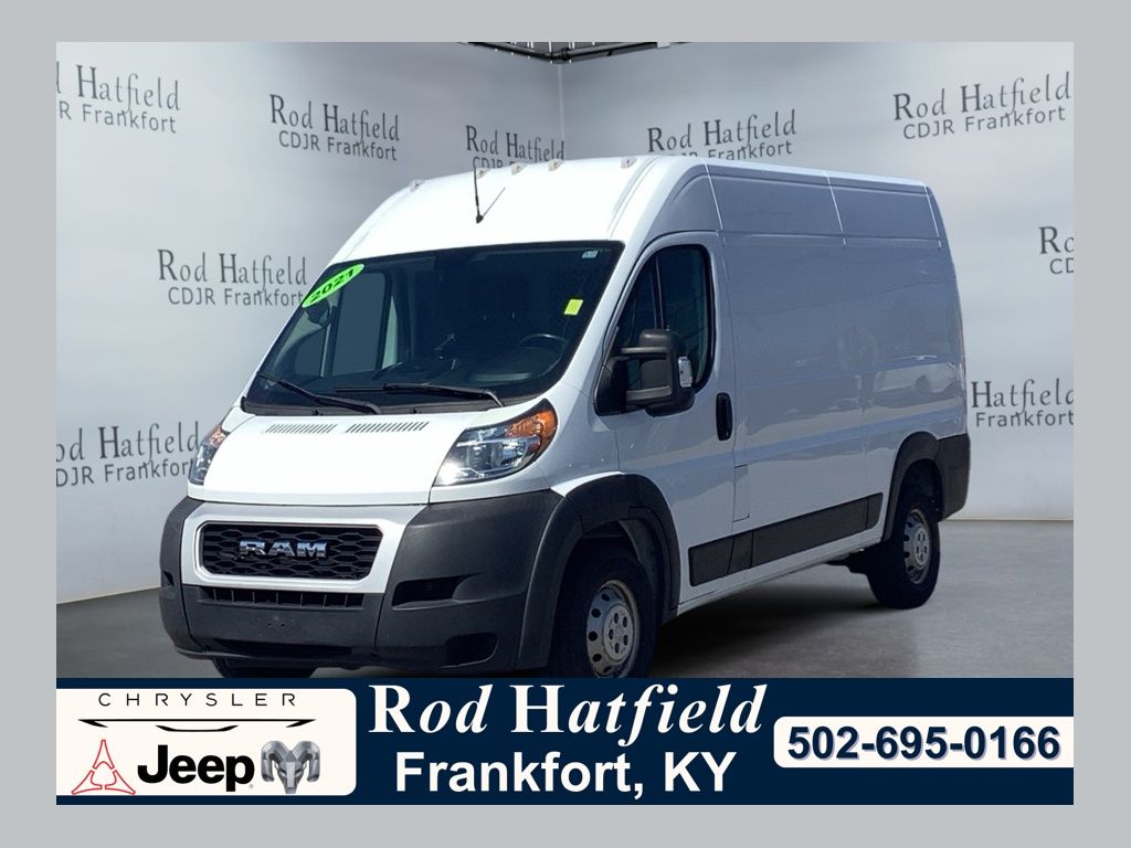 Bright White Clearcoat 2021 RAM ProMaster 1500 136 High Roof Cargo Van FWD Van Front-Wheel Drive 6-Speed Automatic