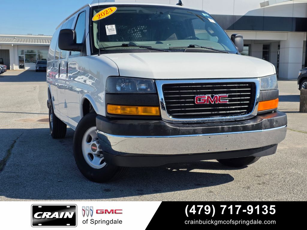 Summit White 2023 GMC Savana Cargo 2500 RWD Van Rear-Wheel Drive 8-Speed Automatic Overdrive