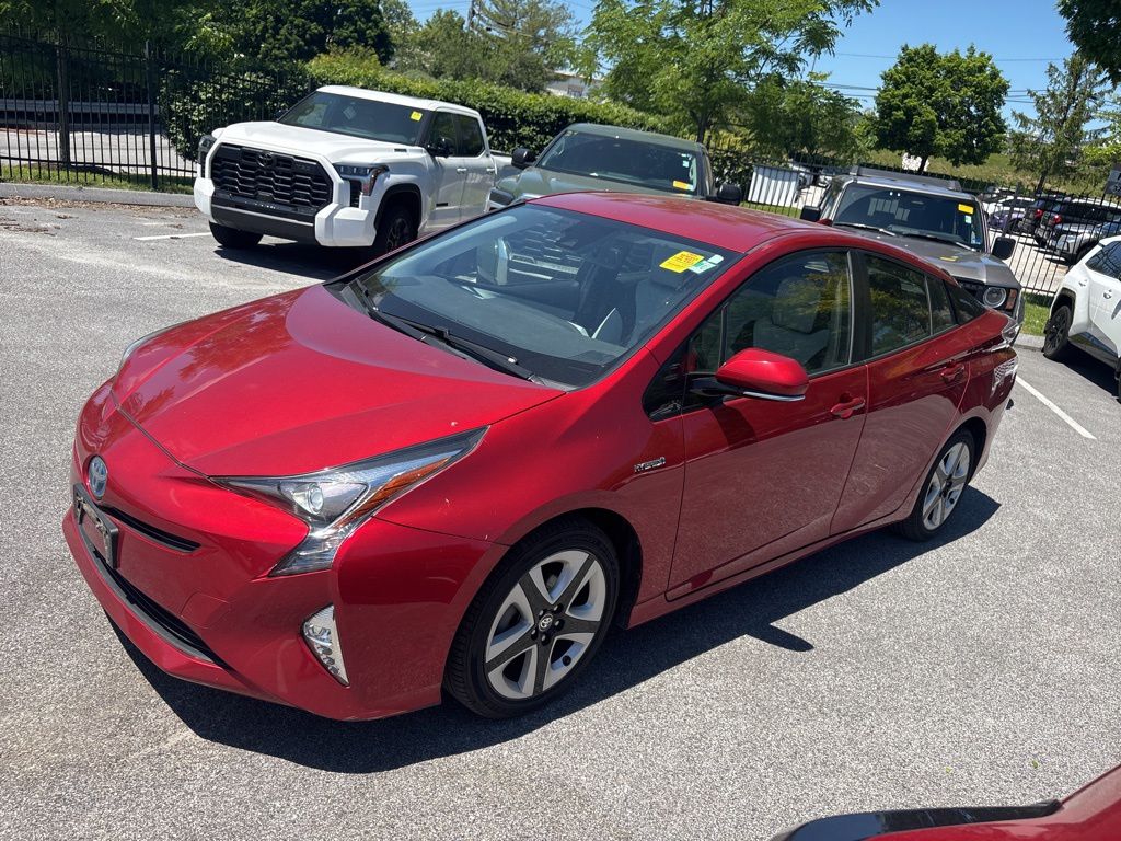 Red 2017 Toyota Prius Four Touring FWD Hatchback Front-Wheel Drive Continuously Variable Transmission