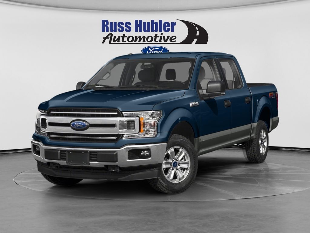 Blue 2020 Ford F-150 Pickup Truck Four-Wheel Drive Automatic
