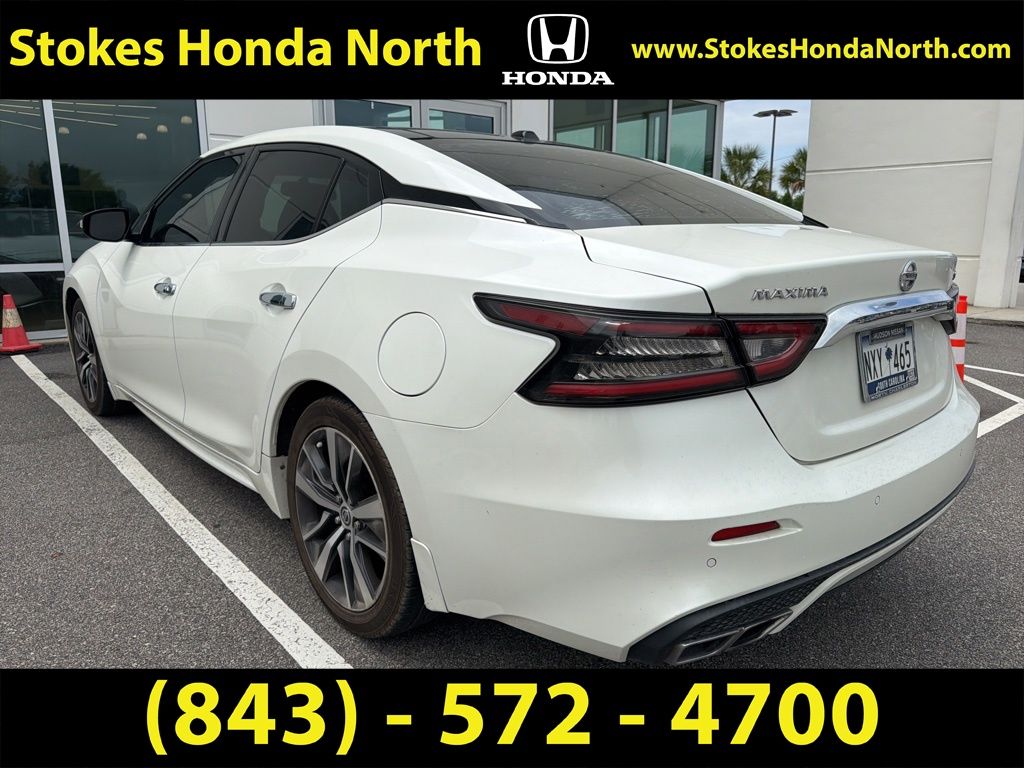 2019 Nissan Maxima 3.5 SL White at Coastal Chevrolet Cadillac