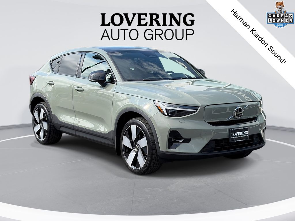 Sage Green Metallic 2023 Volvo C40 Recharge SUV / Crossover All-Wheel Drive 1-Speed Automatic