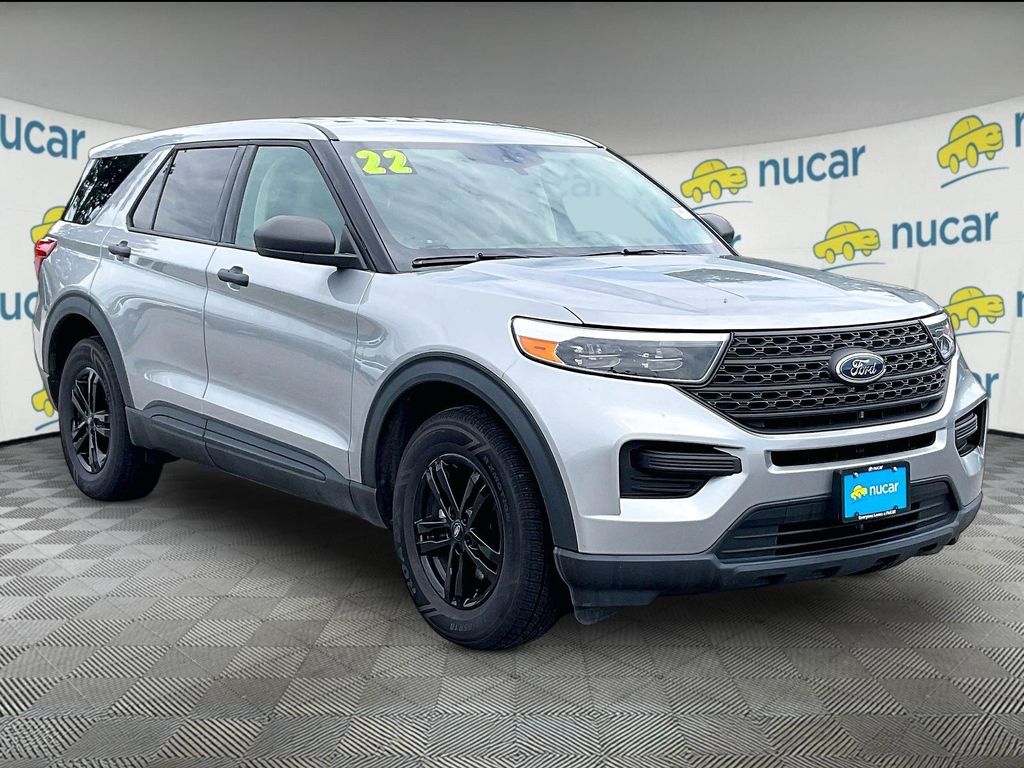 Silver 2022 Ford Explorer SUV / Crossover All-Wheel Drive Automatic