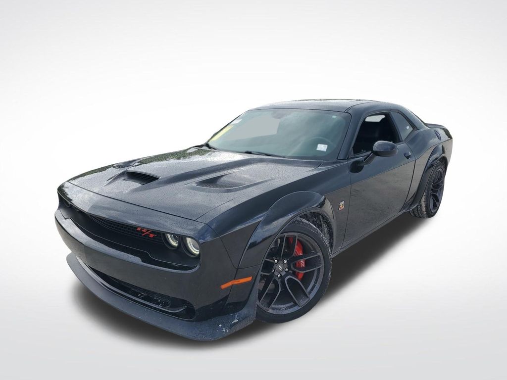 Pitch Black Clearcoat 2021 Dodge Challenger R/T Scat Pack Widebody RWD Coupe Rear-Wheel Drive 8-Speed Automatic