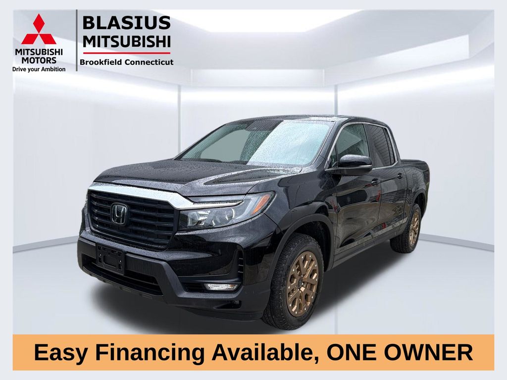Black 2023 Honda Ridgeline Pickup Truck All-Wheel Drive 9-Speed Automatic