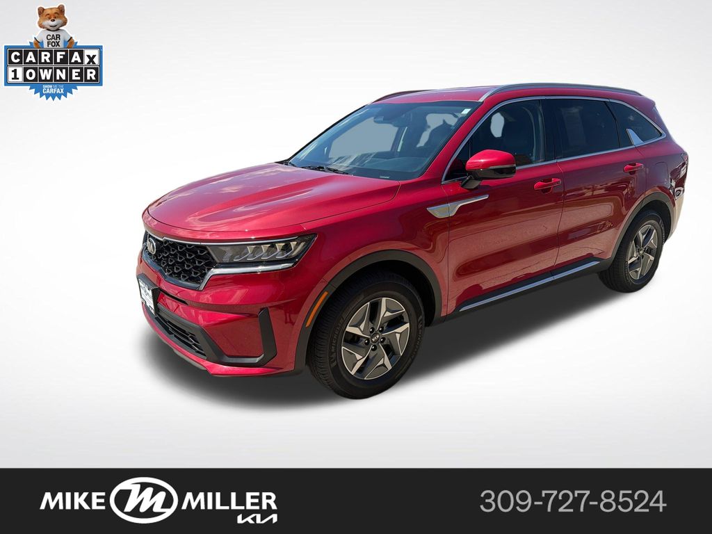 Red 2021 Kia Sorento Hybrid SUV / Crossover Front-Wheel Drive 6-Speed Automatic