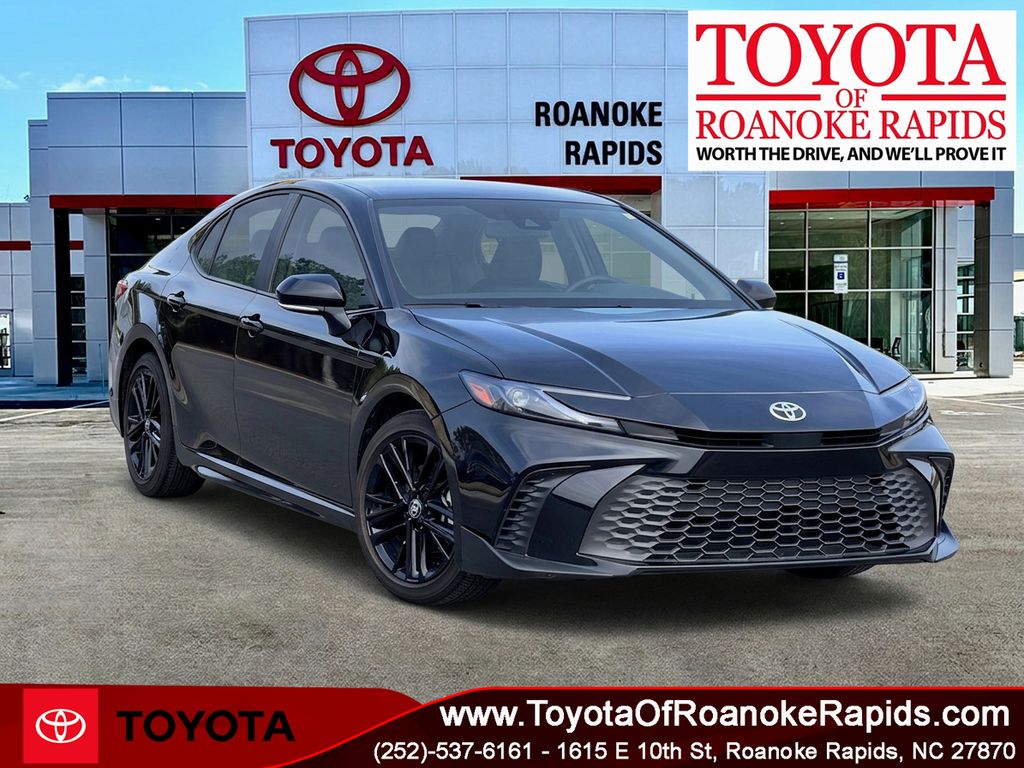 Midnight Black Metallic 2025 Toyota Camry Sedan Front-Wheel Drive Continuously Variable Transmission