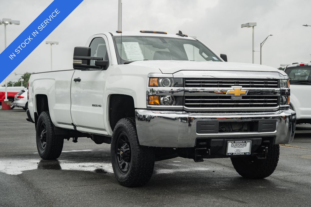 Summit White 2017 Chevrolet Silverado 2500HD Work Truck LB 4WD Pickup Truck Four-Wheel Drive 6-Speed Automatic Overdrive