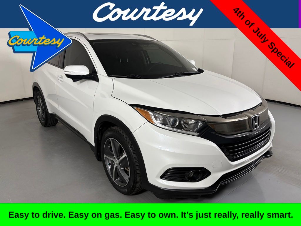 Platinum White Pearl 2021 Honda HR-V SUV / Crossover Front-Wheel Drive Continuously Variable Transmission