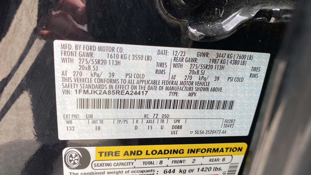 Used 2024 Agate Black Metallic Ford Limited image 28