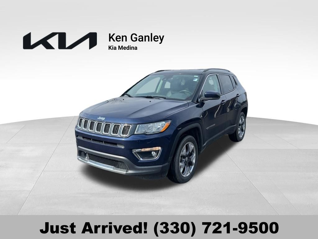 Jazz Blue Pearlcoat 2021 Jeep Compass Limited 4WD SUV / Crossover Four-Wheel Drive 9-Speed Automatic