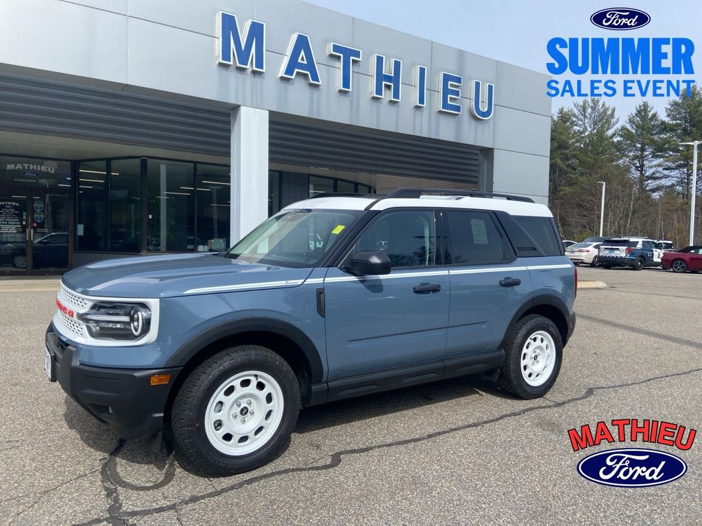 Blue (Azure Gray Metallic Tri-Coat) 2025 Ford Bronco Sport SUV / Crossover All-Wheel Drive 8-Speed Automatic