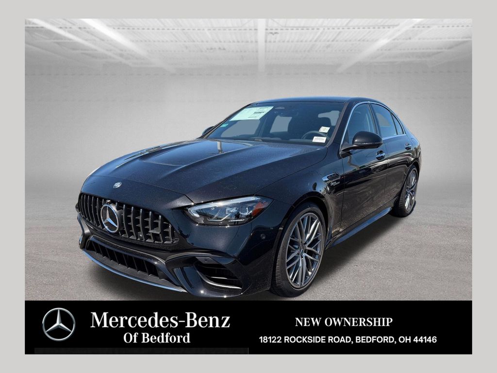 Black (Obsidian) 2026 Mercedes-Benz C-Class Sedan All-Wheel Drive 9-Speed Automatic