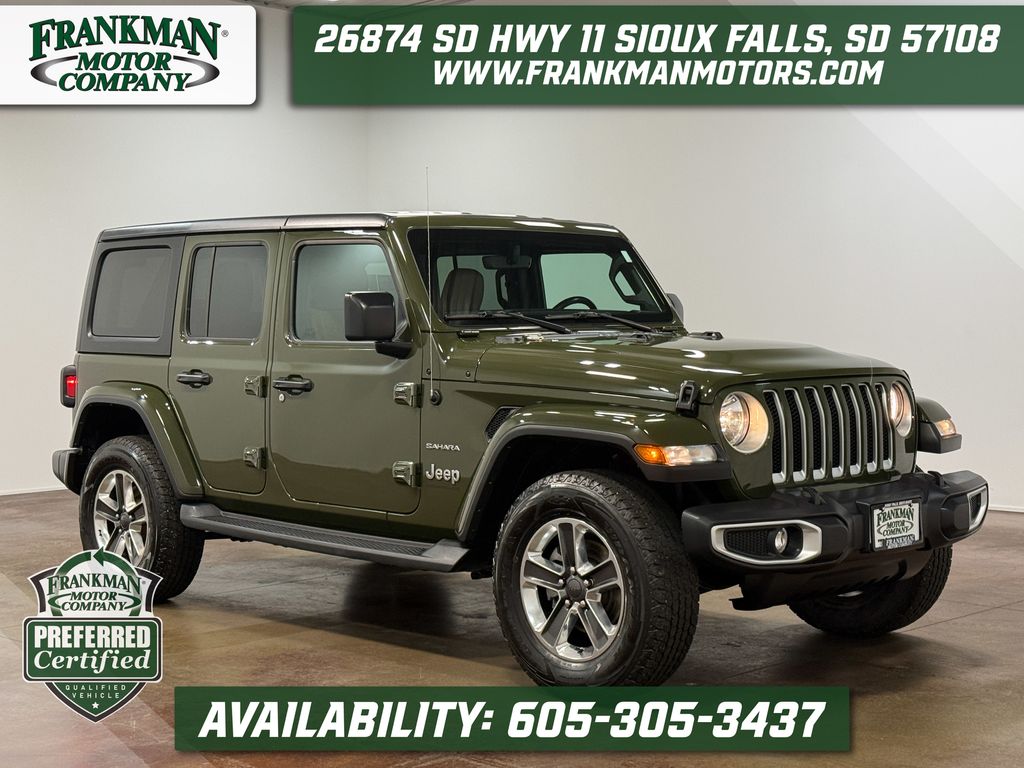 Sarge Green Clearcoat 2023 Jeep Wrangler SUV / Crossover Four-Wheel Drive 8-Speed Automatic