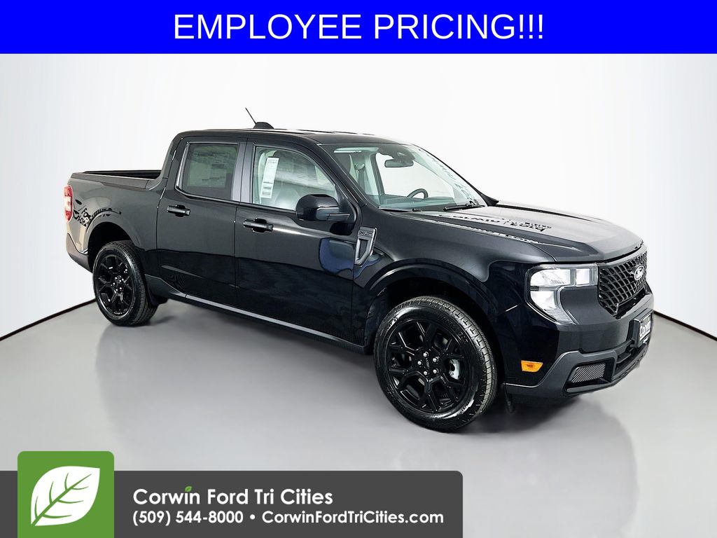 Shadow Black 2025 Ford Maverick XLT SuperCrew AWD Pickup Truck All-Wheel Drive 8-Speed Automatic