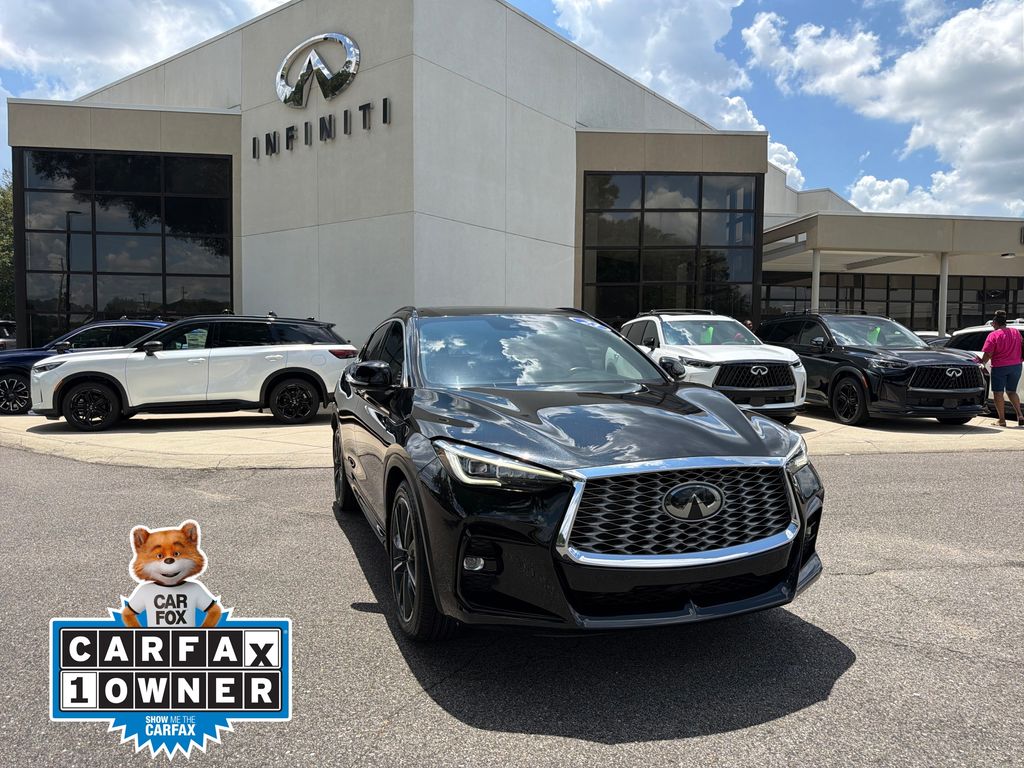 Mineral Black 2023 INFINITI QX55 SUV / Crossover All-Wheel Drive Continuously Variable Transmission