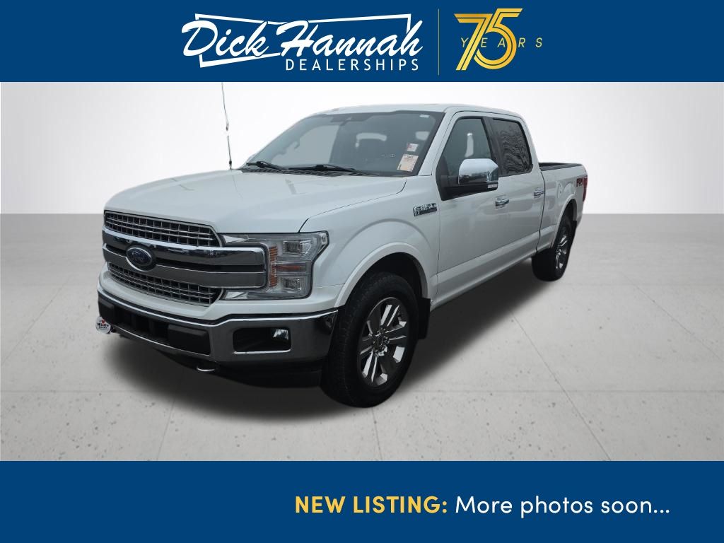 White Platinum 2019 Ford F-150 Lariat SuperCrew LB 4WD Pickup Truck Four-Wheel Drive Automatic