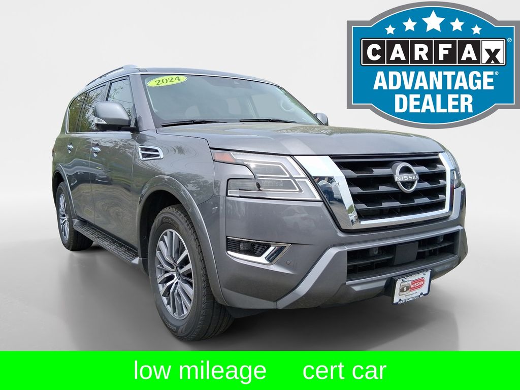Gray (Gun Metallic) 2024 Nissan Armada SUV / Crossover Four-Wheel Drive 7-Speed Automatic