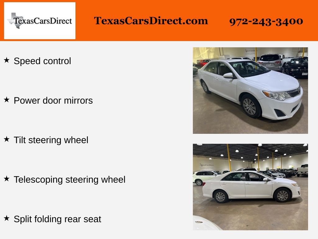 2013 Toyota Camry L 12