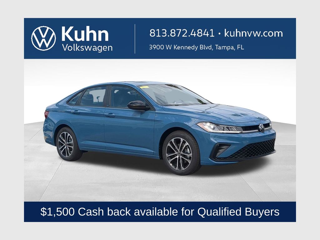 Monterey Blue Pearl 2026 Volkswagen Jetta Sedan Front-Wheel Drive 8-Speed Automatic