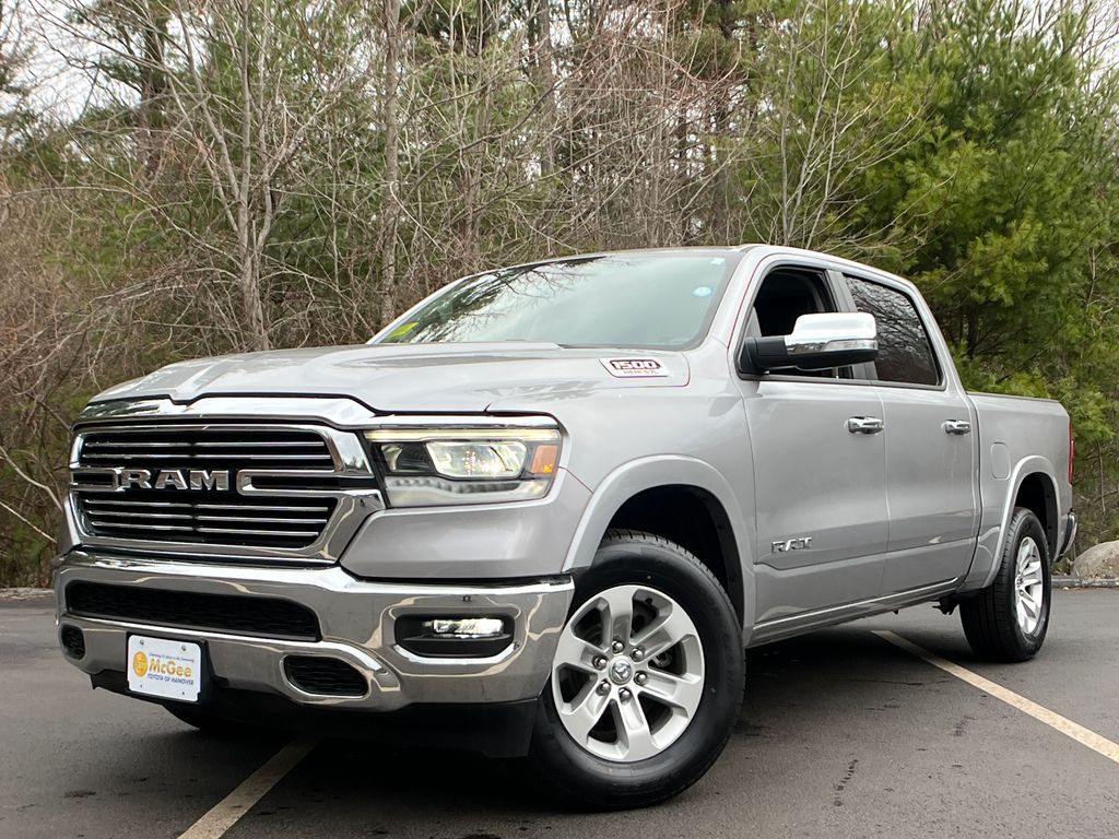 Billet Silver Metallic Clearcoat 2022 RAM 1500 Laramie Crew Cab 4WD Pickup Truck Four-Wheel Drive 8-Speed Automatic