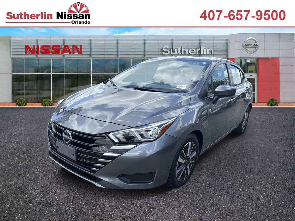 Gray (Gun Metallic) 2024 Nissan Versa Sedan Front-Wheel Drive Continuously Variable Transmission