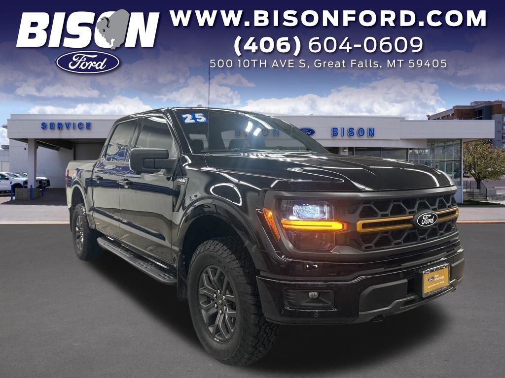 Agate Black Metallic 2025 Ford F-150 Pickup Truck Four-Wheel Drive Automatic