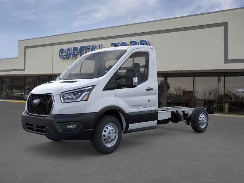Oxford White 2025 Ford Transit Chassis Van All-Wheel Drive