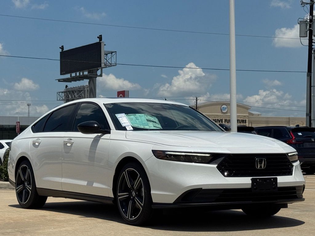 2026 Honda Accord Hybrid Sport White at Community Honda