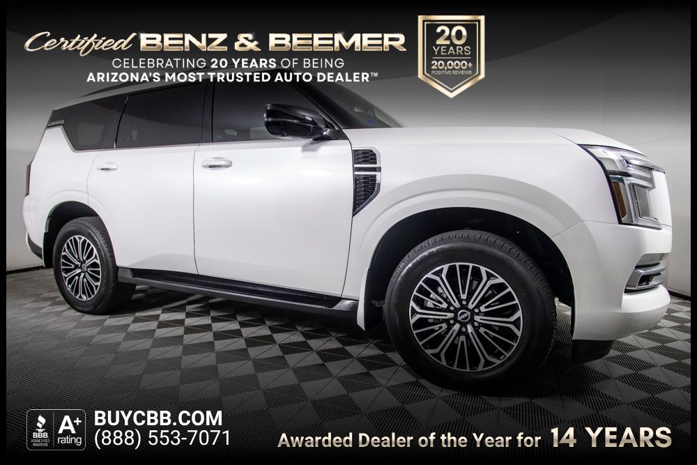 Aspen White Tricoat 2025 Nissan Armada SL RWD SUV / Crossover 4X2 9-Speed Automatic