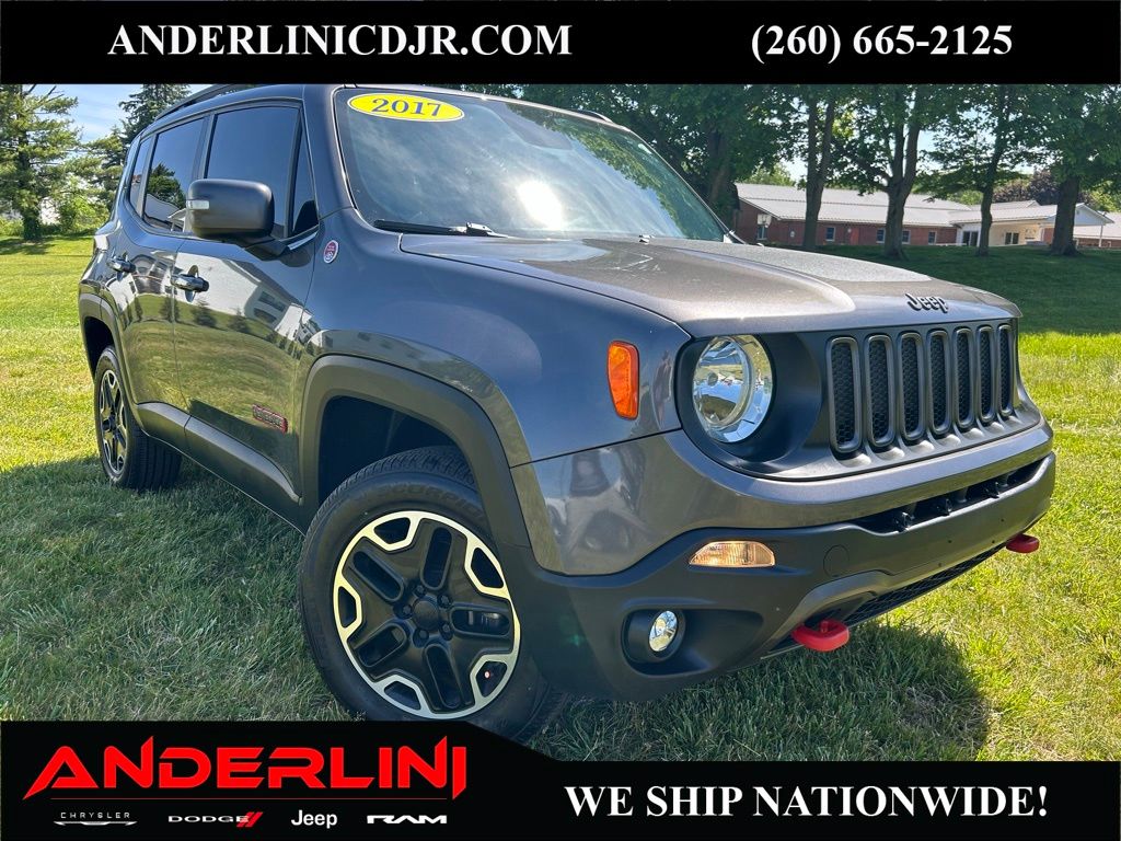 Gray (Granite Crystal Metallic Clearcoat) 2017 Jeep Renegade SUV / Crossover Four-Wheel Drive 9-Speed Automatic